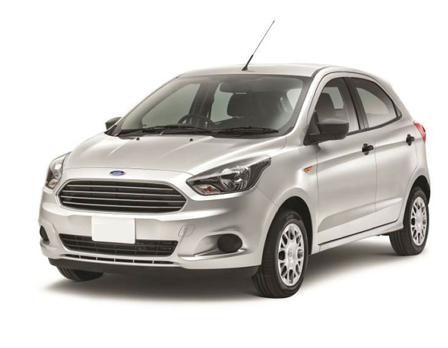 Ford Figo,  White, Charcoal