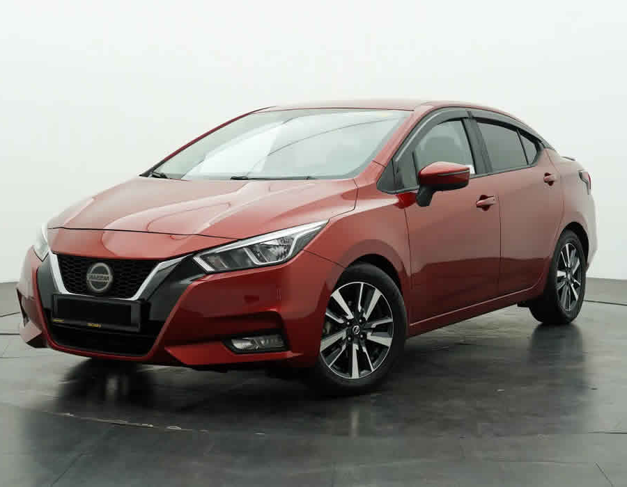 Nissan Almera,  White, Maroon